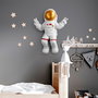 Wallity Peace Sign Astronaut - 1 Blanco y dorado